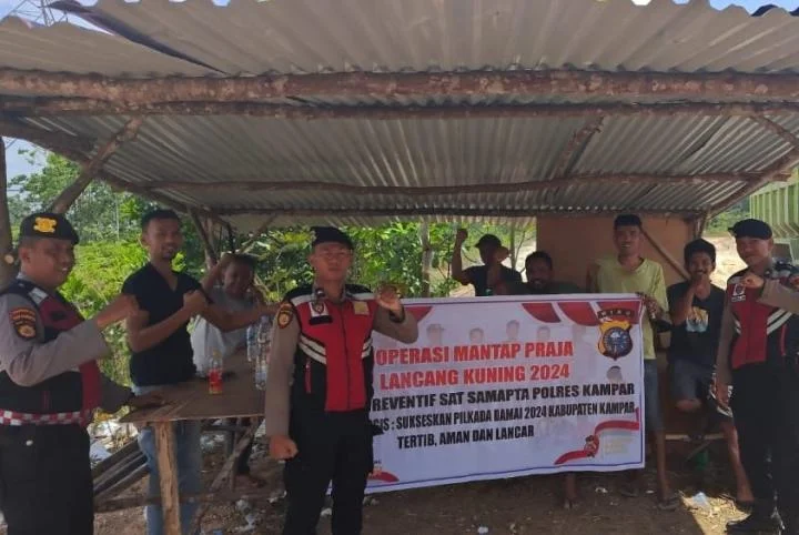 Satuan Samapta Polres Kampar Sambangi Warga Kelurahan Pulau